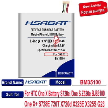 HSABAT Naujas 3600mAh BM35100 Baterija HTC One X Baterija S720e /One S Z520e BJ83100 One X+ S728E 720T X720d X325E X325S G23