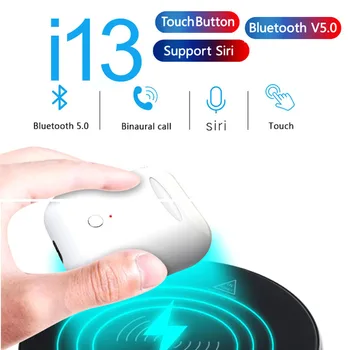 I13 TWS ipod Oro Skiemuo Super Kopija, 1:1 Belaidžių Ausinių Baseinas Wireless Touch 5.0 