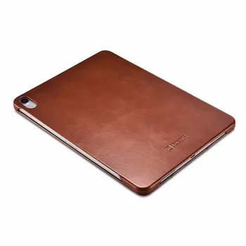 Icarer iPad Oro 10.9 2020 M. Derliaus natūralios Odos Folio Case For iPad Pro 11
