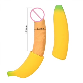 IKOKY Erotika Bananų Vibratorius Vaginos Stimuliatorius Moterų Masturbator Suaugusiųjų Sekso Žaislai Moterims, 7 Greičio G-spot Tikroviškas Dildo