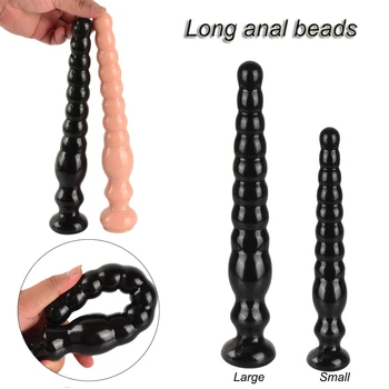 Ilgai butt plug analinis granulės kaištis big ass plug analinis dildo masturbator sekso žaislai moteris vyrų prostatos massager erotika intymi geras