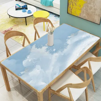 In style šiaurietiško minkšta stiklo, pvc staltiesė atspari Vandeniui Naftos 1,0 mm matinis Namų Puošybai Stalo Dangtis valgomojo stalas, nemokamas pristatymas