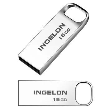 Ingelon 50pcs/Daug Bulk USB Drive 16gb 32gb 64gb 128gb Metalo usb2.0/3.0 8GB 4GB Užsakymą Pendrive Didmeninė siūlo nemokamai laivas