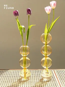 INS Krištolo rutulį burbulas Stiklo Vaza Gėlių kompozicijų hydroponics kamuolys ir į stiklo meno, gėlių ware Namų Dekoro