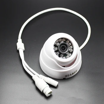 IP Kamera 5MP 3MP 1080P Indoor Dome Plataus Kampo 2,8 mm Objektyvas Juodos šviesos POE CCTV Saugumo Tinklo Onvif P2P 