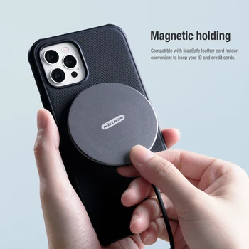 IPhone 12 Pro Max Atveju Magnetinio Prisitaikyti Magsafe NILLKIN Matinis Matinis Shield Anti-Knock Back Cover For iPhone 12 Pro Max Atvejais