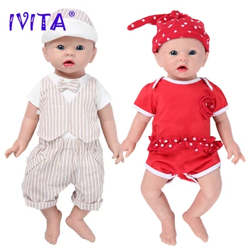 IVITA WG1519 48cm 3700g Realus Silikono Reborn Baby Lėlės Naujagimiui Tikroviška Odos Minkštas Ankstyvojo Lavinimo Žaislas Vaikams