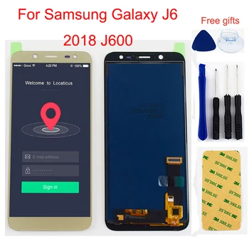 J6 2018 LCD Ekranas Samsung Galaxy J6 2018 J600 LCD Ekranas J600F/DS J600G/DS J600F LCD Ekranas Jutiklinis Ekranas Asamblėja