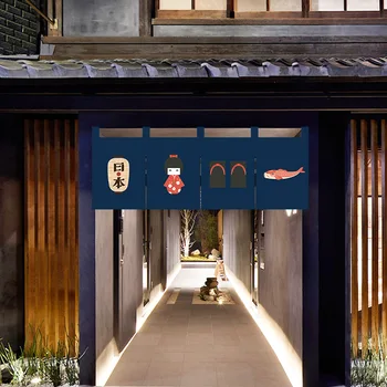 Japonijos Fengshui Durų Užuolaidos Trumpas Kabinti Užuolaidų, Virtuvės, Miegamojo Restoranas Įėjimo Duris Užsakymą Ekrano Užuolaidos