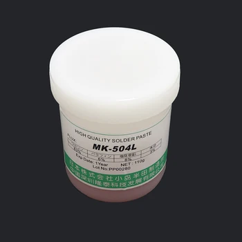 Japonijos importuotų MK-504L lydmetalio pasta BGA lydmetalio pasta no-clean fliuso Likučiai mažiau dūmų ne mažiau dirgina kvapas