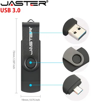 JASTER USB 3.0 flash Drive 8GB 16GB 32GB Pendrive Meta OTG USB 2.0 Flash 