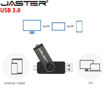 JASTER USB 3.0 flash Drive 8GB 16GB 32GB Pendrive Meta OTG USB 2.0 Flash 