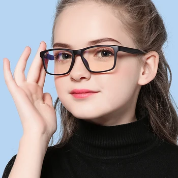 JIFANPAUL Vaikų itin lengvas lankstus akinius rėmo klasikinis mados vaikų akiniai, optiniai akiniai, skaidrūs lęšiai