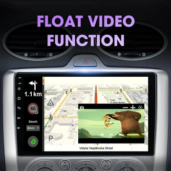 JMCQ Android 9.0 Automobilio Radijo Ford Focus Exi MT AT 2004-2011 Multimedia Vaizdo Grotuvas, 2 Din 4+64G RDS GPS Navigaion Padalinti Ekraną