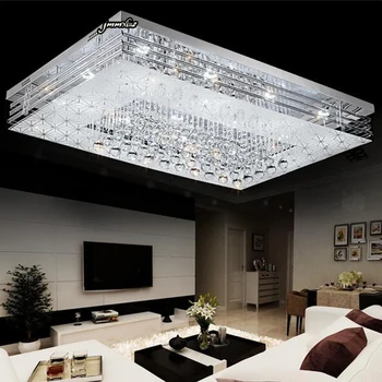 Jmmxiuz Paprastas stačiakampis LED lubų šviesos kambarį žibintai stačiakampio formos miegamasis hotel crystal LED lempos kūrybos lubų lempa
