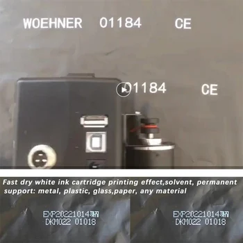 JS21 suderinama Baltos greitai greitai sausas Ekologinio tirpiklis rašalo kasetė 12,7 mm nešiojamą rašaliniai spausdintuvai