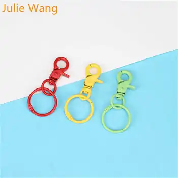 Julie Wang 5VNT Spalvotų Apvalus Raktų Žiedas 