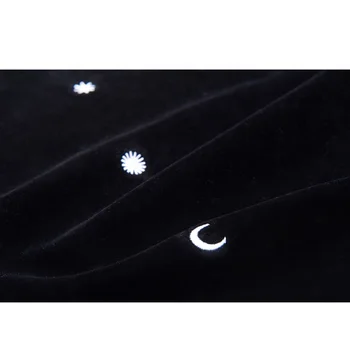 Juoda Taro Staltiesė 50*50cm Gražus Sun Moon Siuvinėjimo Audinys Taro stalo Žaidimas Priedai