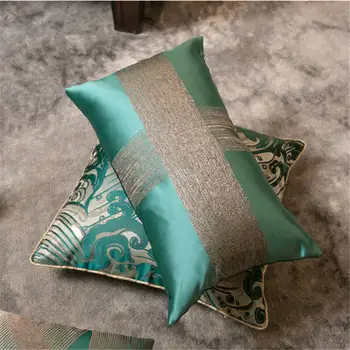 Juosvas žalia aukštos kokybės žakardo Užvalkalas gyvenimo kambario, miegamasis dekoratyvinės pagalvės Prabanga sofa juosmens pagalvėlė pagalvėlė padengti