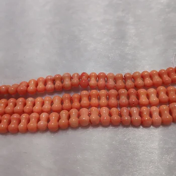 JYX Didmeninė Ypatingą Stilių Koralų Orange Prarasti String Rankų darbo 10*5 mm coral medžiaga 16.5