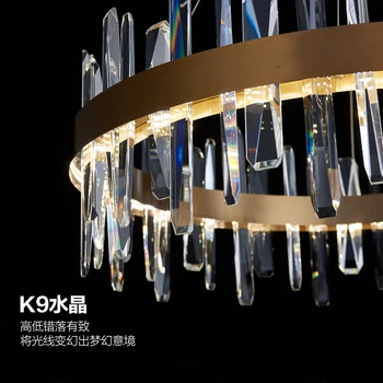 K9 Kristalų Prabangus LED Šviestuvo Apšvietimo Postmodernaus 30W 40W 45W Kabo Lempa, Valgomasis, Gyvenamasis Kambarys, Namų Dekoravimas Šviestuvais