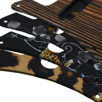 KAISH 11 Skylę 3D Atspausdintas Plastiko ST/Strat Gitara Pickguard Nulio Plokštė Atvirkštinio Tiltas Tinka Jimi/Hendrix Stratocaster