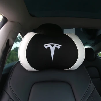 Kaklo Pagalvė, skirta Tesla Modelis 3 Modelis S Modelis, Modelis X Y Minkšta Patogi Pagalvėlė Kaklo Parama, Automobilių Sėdynės Pagalvėlės Priedai 1PC