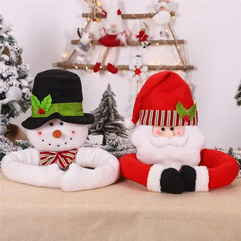 Kalėdų Užuolaidų Bakų Tvirtinimo Sagtis Santa Claus Cute Lėlės Užuolaidų Sagtis Santa Claus Sniego Briedžių Tiebacks Kalėdų Dekoracijos