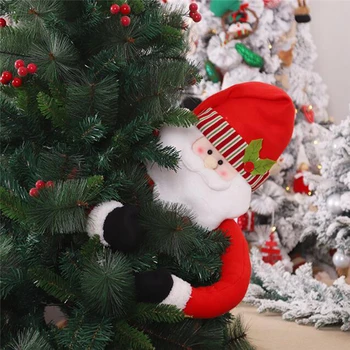Kalėdų Užuolaidų Bakų Tvirtinimo Sagtis Santa Claus Cute Lėlės Užuolaidų Sagtis Santa Claus Sniego Briedžių Tiebacks Kalėdų Dekoracijos