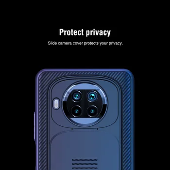 Kameros Apsaugos Atveju Xiaomi Redmi 9 Pastaba Pro 5G Versija NILLKIN antidetonaciniai Skaidrių Padengti neslidžia Sunku Atgal Atvejais