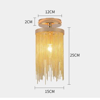 Kartu Su 12w E14 LED Lemputės Fashional Aliuminio Lubų Šviesiai Mėlyna/Žalia Eilėje Miegamasis LED vidaus Patalpų Lubų Lempos (