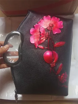 Karvės odos pečių krepšiai, 2021 naujas prabanga rankinės moterims, krepšiai dizaineris ponios grandinės maišelį gėlių natūralios odos krepšys