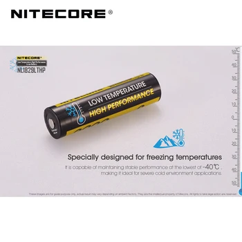 Karšto Pardavimo Nitecore NL1829LTHP 2900mAh 8A Žemos Temperatūros Aukštos kokybės Li-ion Baterija Įšaldyti Aplinkoje