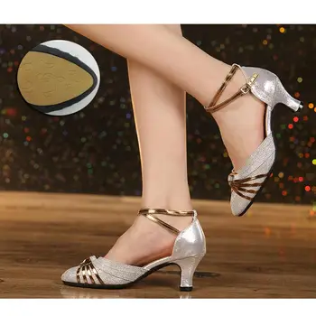 Karšto pardavimo Prekės Šiuolaikinių Šokių Bateliai Salsa Šokių Tango lotynų Bateliai Mergaitėms Ponios atidaryti kojų šokių bateliai moterims