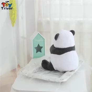 Kawaii Balta Meška Panda Pliušinis Žaislas Triver Iškamšos Lėlės Audinių Langelį Atveju Vystyklų Popieriaus Laikiklį Namų Dekoro Amatų Dovana