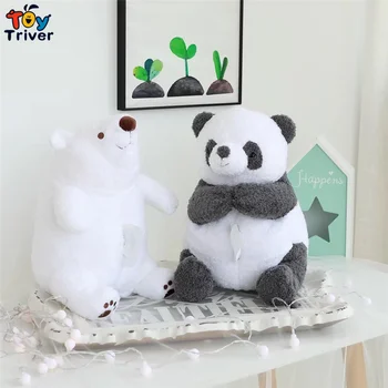Kawaii Balta Meška Panda Pliušinis Žaislas Triver Iškamšos Lėlės Audinių Langelį Atveju Vystyklų Popieriaus Laikiklį Namų Dekoro Amatų Dovana
