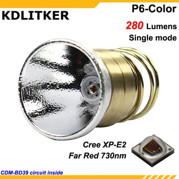 KDLITKER P6-SPALVA Cree XP-E2 Toli Raudona 730nm 280 Liumenų P60 Drop-in Modulis (1 pc)