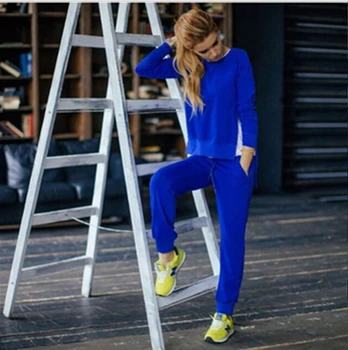 Kietojo nėrinių furcation Kostiumas Nustatyti 2019 Moterų Tracksuit Dviejų dalių Sport Stiliaus Apranga, Bėgimo Marškinėlius Sporto Lounge Sportwear