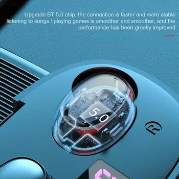 Kiitoo Naujas F9 Belaidės Ausinės Bluetooth 5.0 Ausinės TWS Mini HIFI In-Ear Sporto Veikia Rankų įranga atspari Vandeniui Triukšmo Panaikinimo