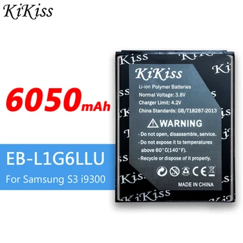 KiKiss 6050mAh Ličio EB-L1G6LLU Telefono Bateriją, Skirtą Samsung Galaxy S3 SIII I9300 I9300i I9305 i747 i535 L710 T999 EB L1G6LLU