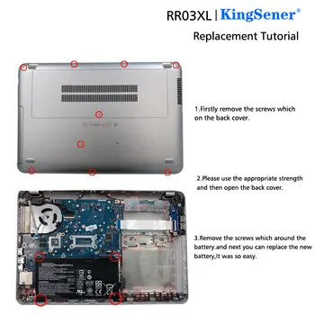 KingSener RR03XL Baterija HP ProBook 430 440 450 455 470 G4 HSTNN-PB6W HSTNN-UB7C HSTNN-LB71 51477-422 851610-855 HSTNN-Q01C