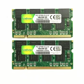 Kinlstuo Naujas DDR1 1GB ram DDR333 PC2700 200Pin Sodimm Laptop Memory DDR 1GB nemokamas pristatymas