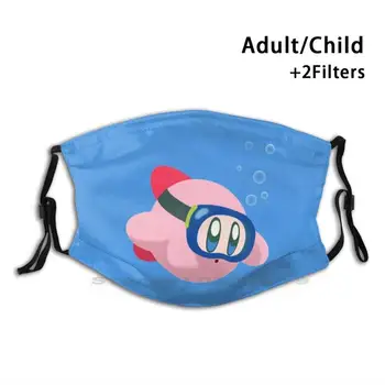 Kirby Po Vandeniu Daugkartinio Naudojimo Burnos, Veido Kaukė Su Filtrais, Vaikai Kirby 