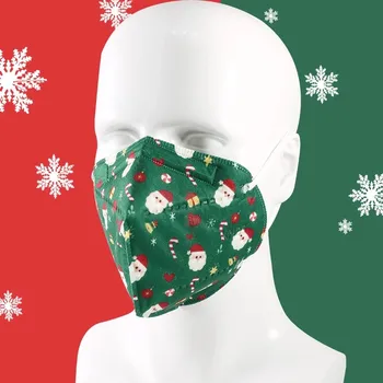 KN95 Kalėdų Veido Kaukės Suaugusiųjų FFP2 Apsaugos Apsaugos Mascarillas 5-Sluoksnių Filtras Respiratorius Kvėpuojantis Nagų Dangteliais Masque