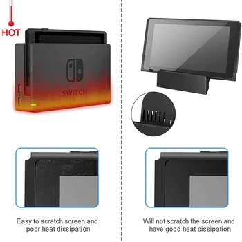 Kokybės Nešiojamas Mini Perjungti TV Docking Station Įkrovimo Stovas Pakeitimo Nintendo Jungiklis Dokas Nustatyti, Kompaktiškas Perjunkite į HDMI