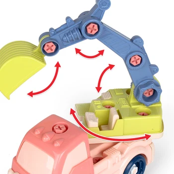 Kūdikių Šviečia Inžinerijos Automobilio Žaislai > 3 Metai, Didelis, Išardymo Inžinerijos Transporto Priemonių Įspūdį Eismo Nuimamas Žaislų Asamblėjos Automobilį