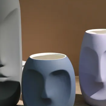 Kūrybos Anotacija Darbalaukio Vaza Keramika Morandi Vaza Apdaila Namo Kambaryje Apdailos Europos Šiuolaikinės Paprasta Vaza Amatų Dovana