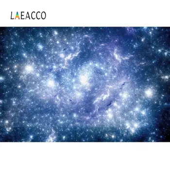 Laeacco Žvaigždėtą Galaxy Blizga Blizgučiai Star Baby Studijų Buveinės Šalies Fotografijos Fono Nuotrauką Fone Photocall Photostuido