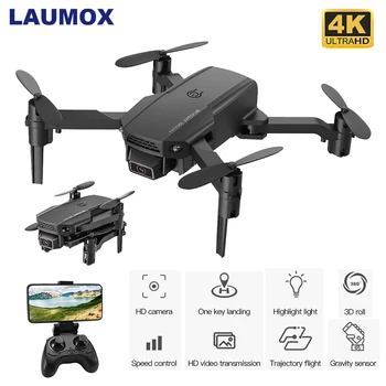 LAUMOX KF611 Mini Drone 4k HD Kamera 1080P WiFi FPV Kamera Skrydžio laikas 10 minučių Quadcopter Aukščio Laikyti Sulankstomas RC Dron S66