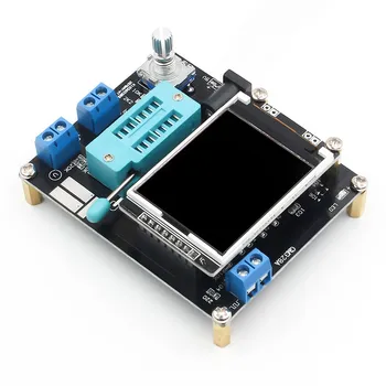 LCD GM328A Tranzistorius Testeris Diodų Talpą, ESR Įtampos Dažnio Matuoklis PWM Kvadratinių Bangų Signalo Generatoriaus, SMT Litavimo